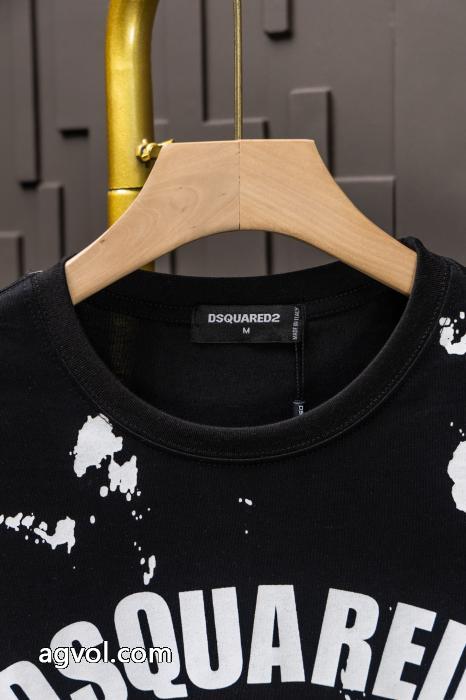コピー 商品 ブランド最終価格 流行フォルム ロゴが美しい半袖TシャツDSQUARED2_0_1