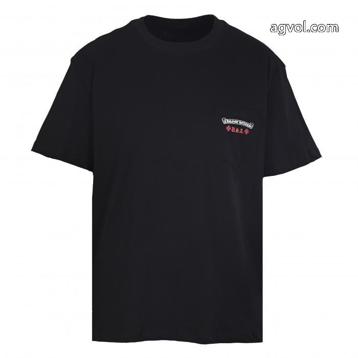新しいスタイル 風通しの良いフレア 流行っている半袖Tシャツコピー ブランド 優良CHROME HEARTS_0_0