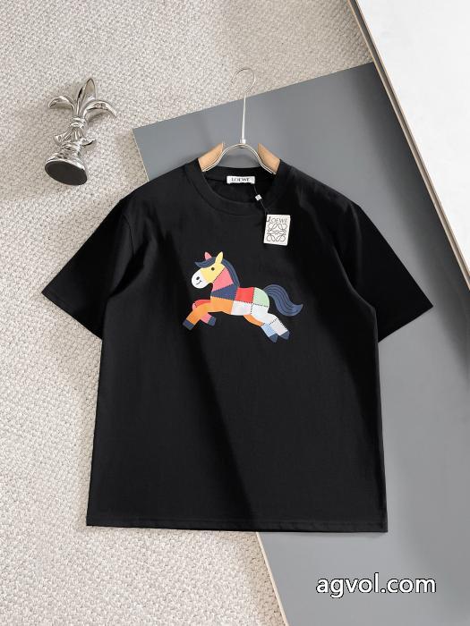半袖Tシャツ高級感漂う 26新作限定版プリント 暖かな着心地LOEWEコピー 商品 ブランド_0_1
