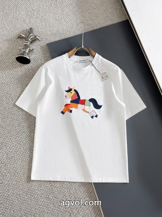 半袖Tシャツ高級感漂う 26新作限定版プリント 暖かな着心地LOEWEコピー 商品 ブランド_0_4