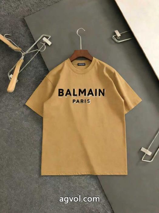 バルマン優れた品質 今季は色を使った注目新品 最新版おすすめ商品半袖Tシャツブランド 偽物 通販_0_3