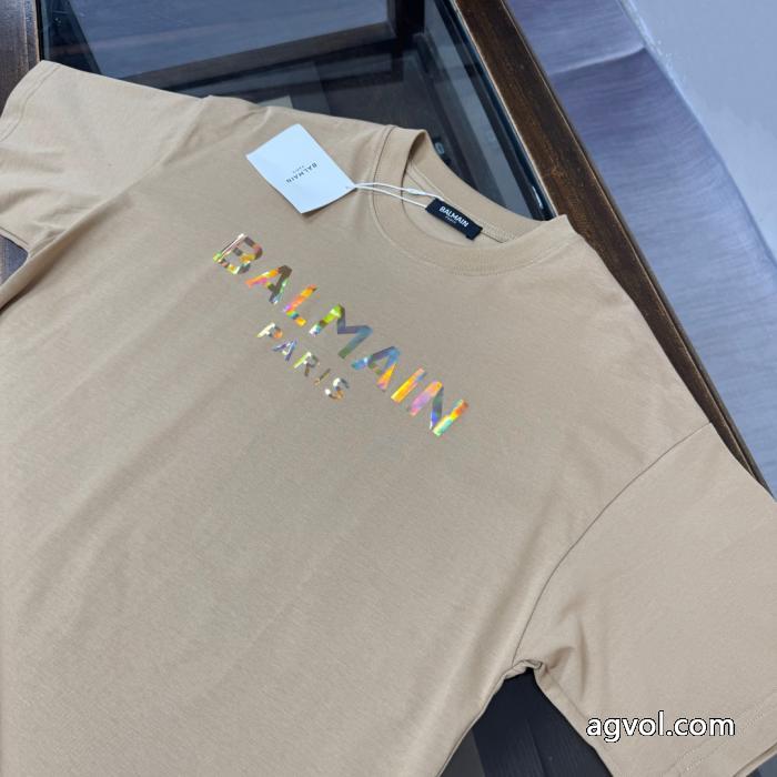 大人の色味 抜け感のある夏着物 ロゴが素敵BALMAIN&nbsp;半袖T偽 ブランド 販売._0_2