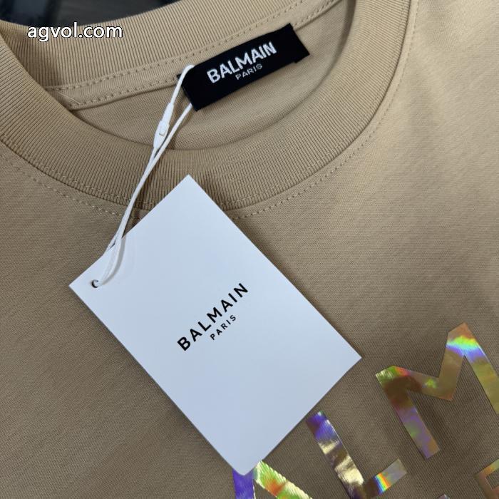 大人の色味 抜け感のある夏着物 ロゴが素敵BALMAIN&nbsp;半袖T偽 ブランド 販売._0_3