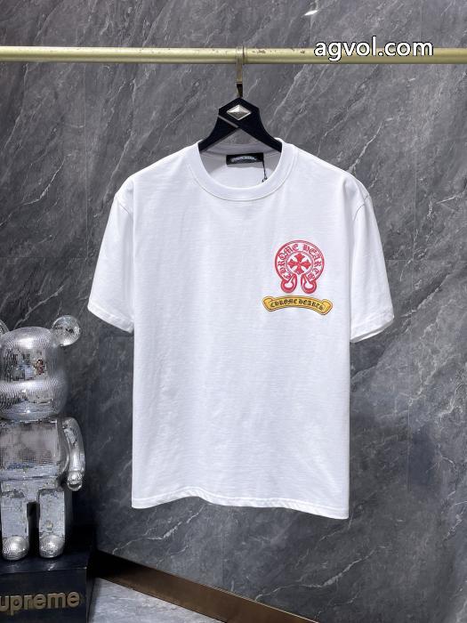 クロムハーツブランド アクセサリー 激安セレブ風  高級素材 人気定番半袖Tシャツ_0_1