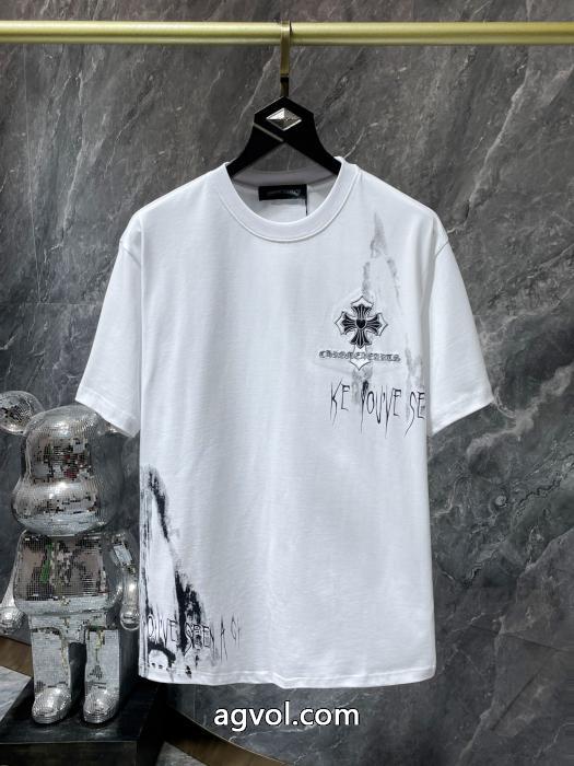 激安 通販 専門ロゴが素敵 上品スタイル 新作売切れ続出半袖TシャツCHROME HEARTS_0_0