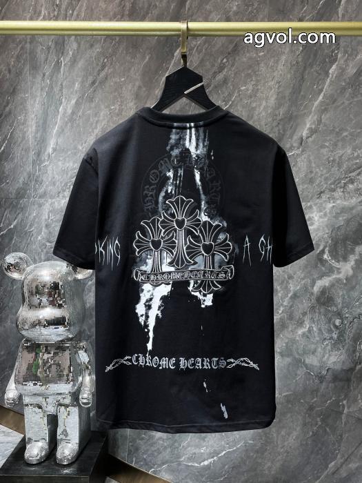 激安 通販 専門ロゴが素敵 上品スタイル 新作売切れ続出半袖TシャツCHROME HEARTS_0_5