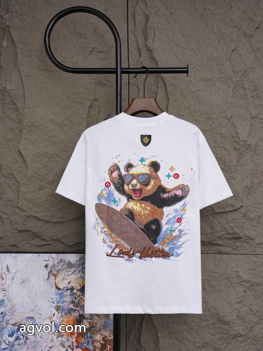 人気の商品 格好良い 圧倒的人気アイテム半袖Tシャツブランド 偽物 激安 通販LOUIS VUITTON_0_2