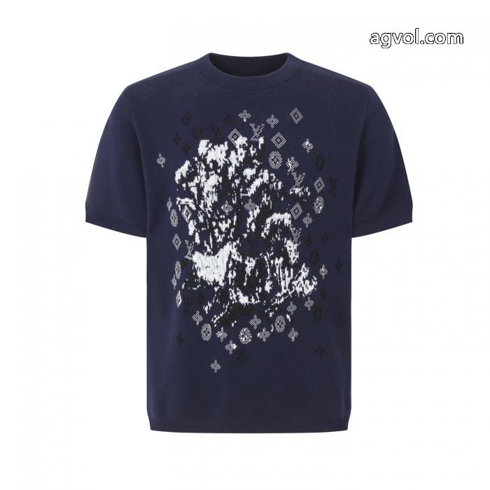 完売間近 通年使えるアイテム 今っぽいトレンド偽 ブランド 通販LOUIS VUITTON半袖Tシャツ_0_2