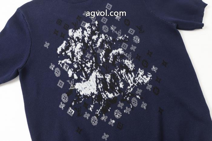 完売間近 通年使えるアイテム 今っぽいトレンド偽 ブランド 通販LOUIS VUITTON半袖Tシャツ_0_3