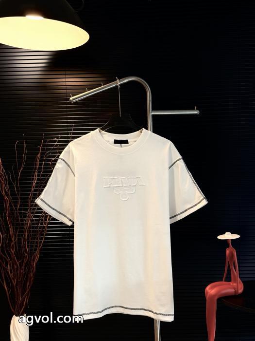 PRADA半袖Tシャツスーパー コピー耐久性に優れ 超激得格安 お洒落アイテム_0_2