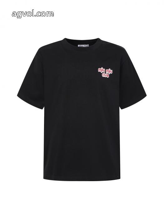 ブランド 激安魅力を持つ 国内発セール完売間近 リッチな印象にMIUMIU半袖Tシャツ_0_0