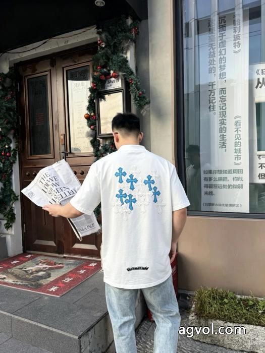 柔らかくて 希少限定 VIPセール半袖Tシャツ激安 通販 専門CHROME HEARTS_0_4