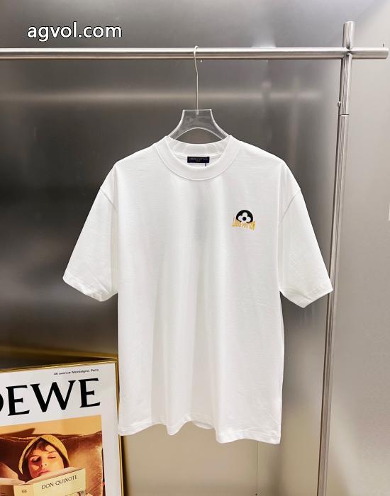 大人気ストリート お勧め 少数入荷偽 ブランド半袖TシャツLOUIS VUITTON_0_2
