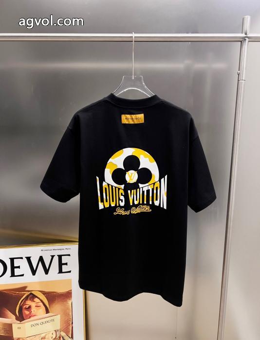 大人気ストリート お勧め 少数入荷偽 ブランド半袖TシャツLOUIS VUITTON_0_4