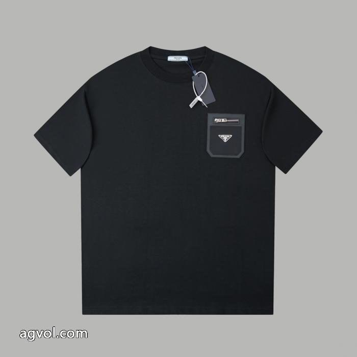 PRADA人気商品登場 TOPセラー賞 正規品保証半袖Tシャツブランド フェイク_0_1