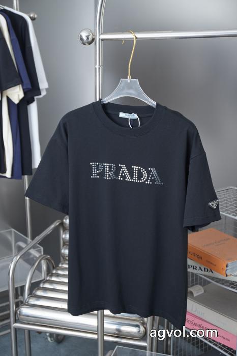 ブランド 激安 PRADA今流行 新作入荷新品 スタイリッシュで上品な半袖Tシャツ_0_3