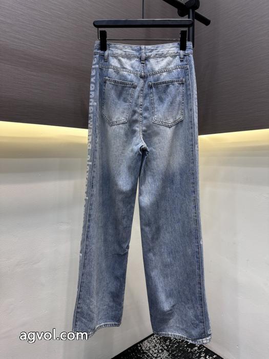 偽物 ブランドALEXANDER WANG2026超人気 とくに注目度の高い 首胸ロゴジーンズ_0_0
