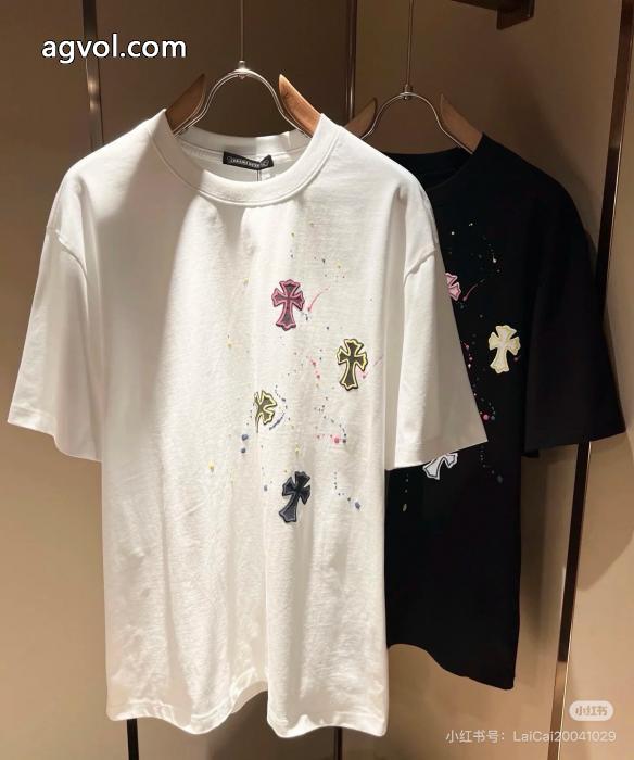 素敵な商品 激安大低価 新価格で登場CHROME HEARTSブランド コピー バック半袖Tシャツ_0_1