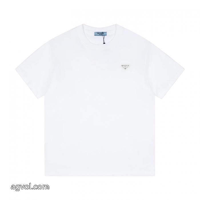 即対応 価格帯が魅力的 存在感のある半袖Tシャツコピー 品 販売PRADA_0_2