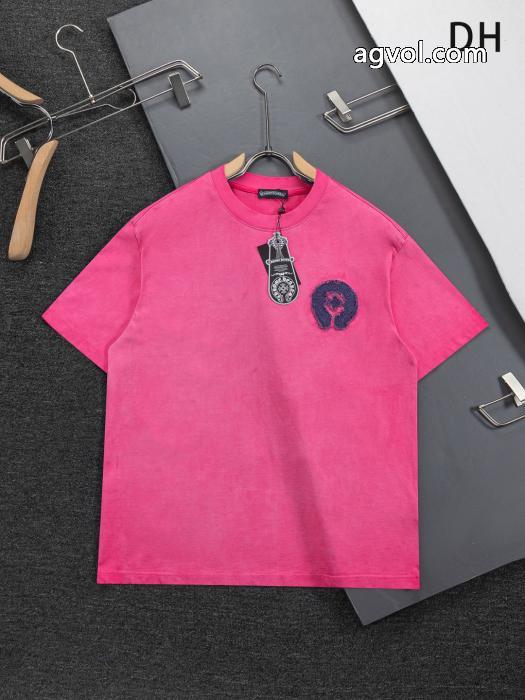 2026ファッション 雑誌掲載 夏に絶対使える限定的偽物 ブランドCHROME HEARTS半袖Tシャツ_0_2