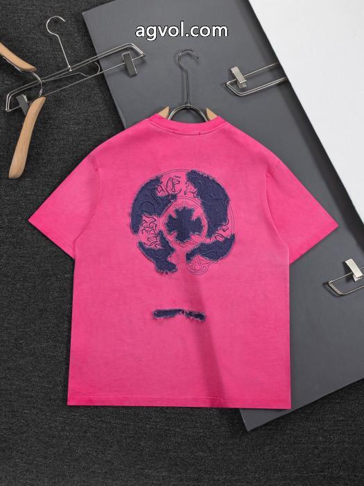 2026ファッション 雑誌掲載 夏に絶対使える限定的偽物 ブランドCHROME HEARTS半袖Tシャツ_0_5