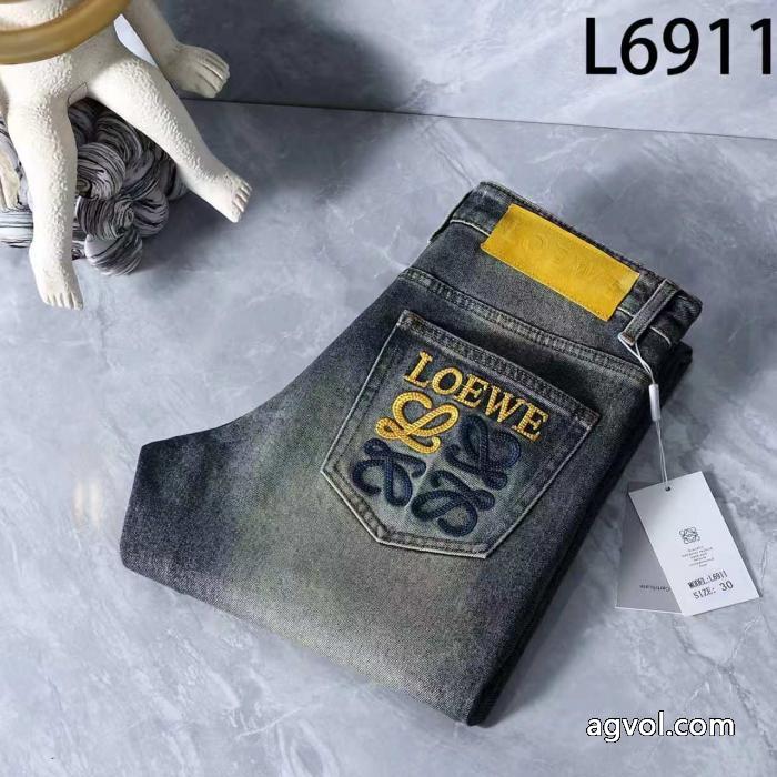 偽物 ブランド 激安即発送最新作！ ヴィンテージ感 ハイグレードジーンズLOEWE_0_4