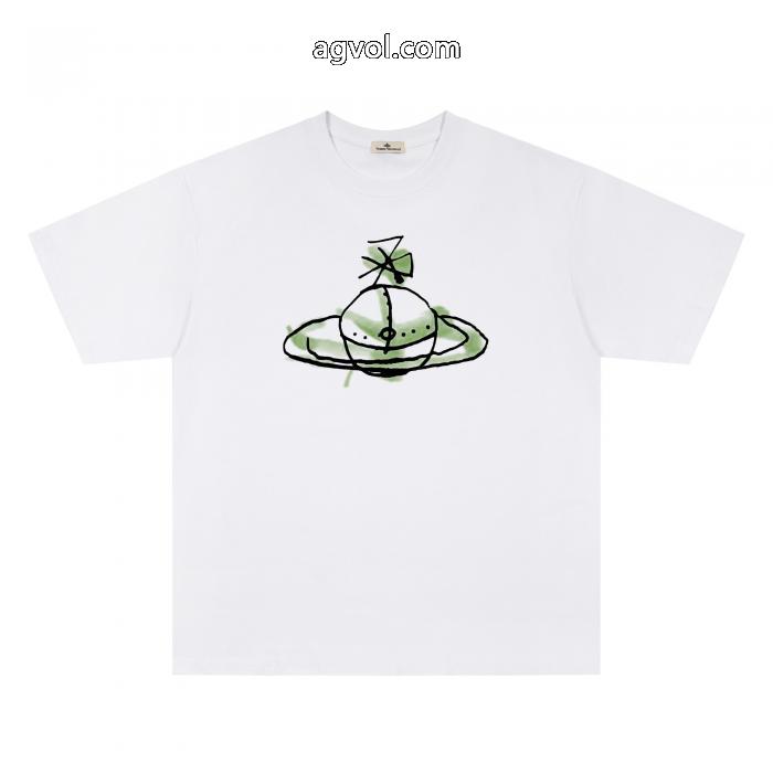 スーパー コピー ブランド 通販韓国の人気 ギフトにオススメも最適 天然着色VIVIENNE WESTWOOD半袖Tシャツ_0_2
