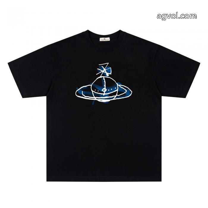 スーパー コピー ブランド 通販韓国の人気 ギフトにオススメも最適 天然着色VIVIENNE WESTWOOD半袖Tシャツ_0_3