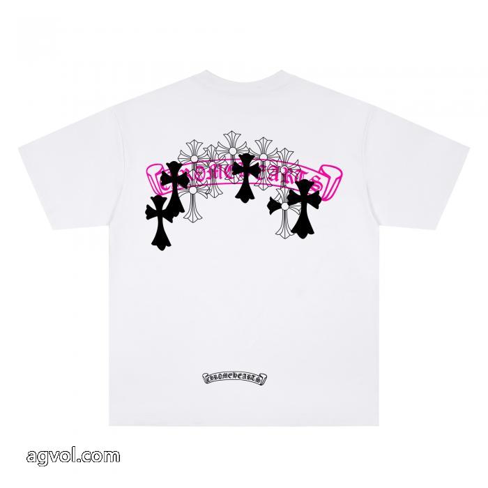 偽物 ブランド半袖TシャツCHROME HEARTSストリート系 やっぱり欲しい即発送 2026最新入荷_0_2