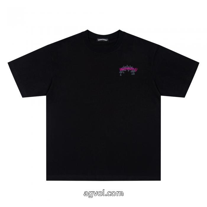 偽物 ブランド半袖TシャツCHROME HEARTSストリート系 やっぱり欲しい即発送 2026最新入荷_0_3