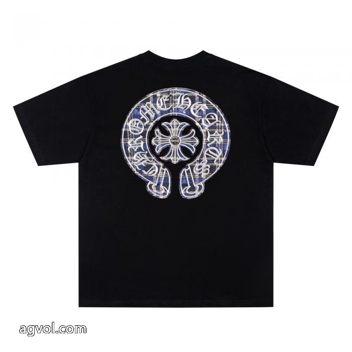 夏春物先行発売  26-26AW 即発送OKCHROME HEARTS半袖Tシャツブランド 激安 _0_4