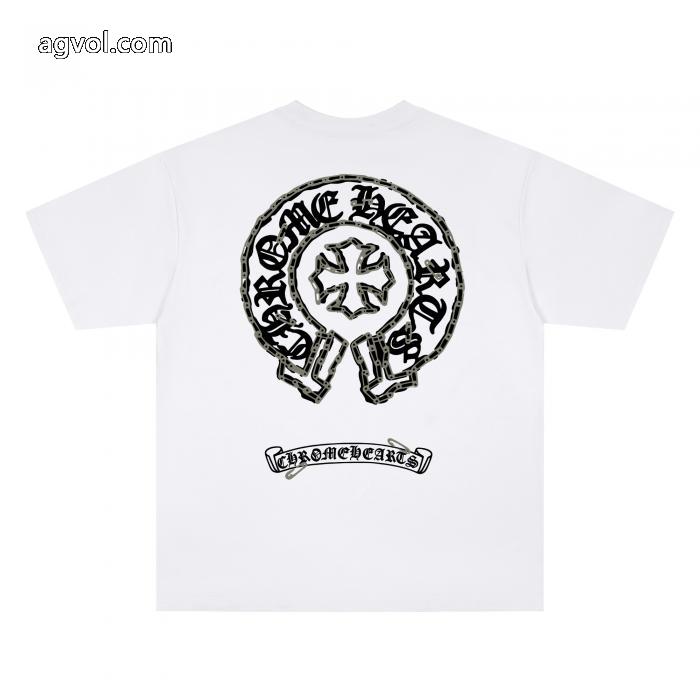 コピー 商品 通販期間限定SALE 2026流行り シンプルなデザインクロムハーツ半袖Tシャツ_0_2