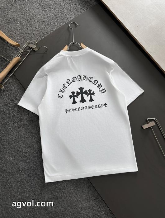 新しい斬新なスタイル 大特価新作限定 カラー豊富スーパー コピー 通販 優良CHROME HEARTS半袖Tシャツ_0_2