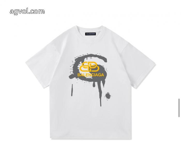 balenciaga清涼感とカジュアルスタイル 欲しい可愛く新鮮 超人気美品半袖Tシャツブランド 品 スーパー コピー_0_1