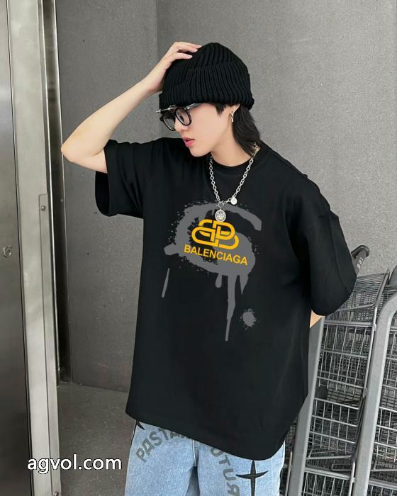 balenciaga清涼感とカジュアルスタイル 欲しい可愛く新鮮 超人気美品半袖Tシャツブランド 品 スーパー コピー_0_2