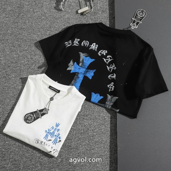 半袖Tシャツ汎用性の高い 着心地抜群 最安価格新品スーパー コピー 品CHROME HEARTS_0_0