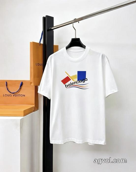 半袖Tシャツ偽 ブランド軽くて着心地がいい 新鮮ながら上品 COOLなデザインbalenciaga_0_3