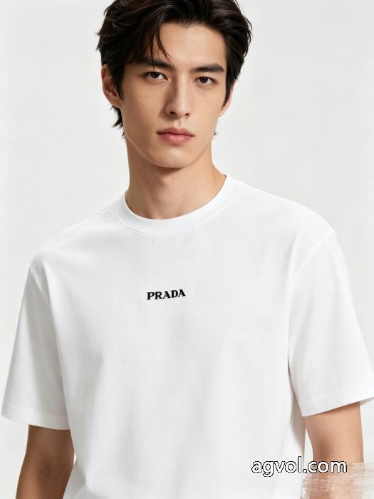 半袖Tシャツ偽物 ブランドPRADA数量限定大得価 希少性の高い 高品質素材を使っている_0_5