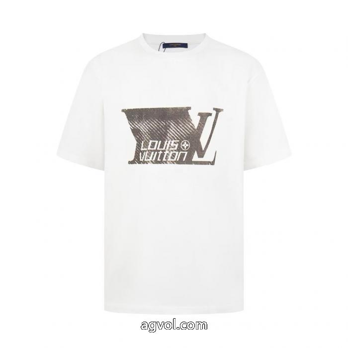 超人気高品質 季節をまたい新作アイテム 超激得LOUIS VUITTONブランド コピー半袖Tシャツ_0_1