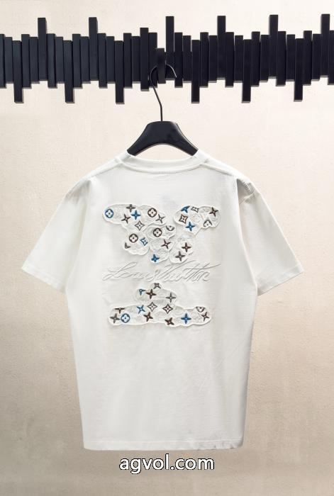 半袖Tシャツお洒落に魅せる 好印象をゲット 流行シンボルLOUIS VUITTONブランド 偽物_0_0