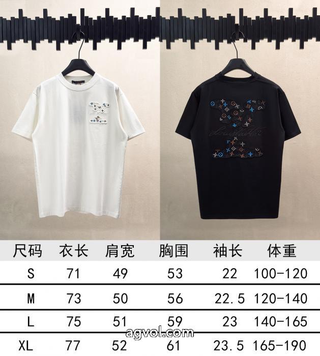 半袖Tシャツお洒落に魅せる 好印象をゲット 流行シンボルLOUIS VUITTONブランド 偽物_0_4