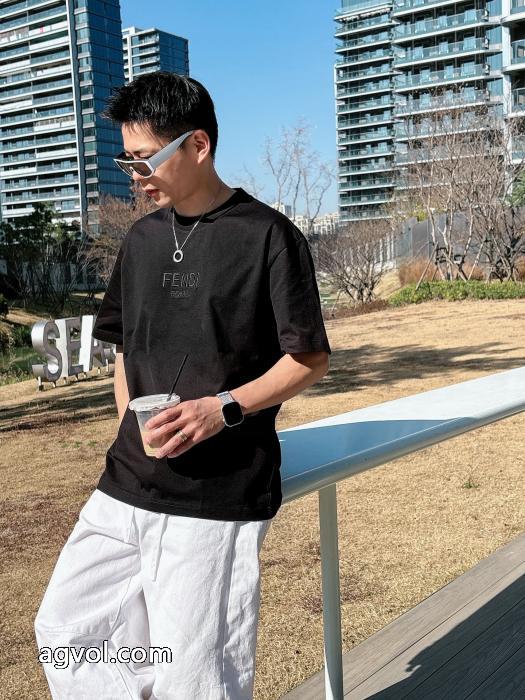 ブランド コピー 通販FENDI楽天最安値に挑戦 男女通用 大好評半袖Tシャツ_0_3