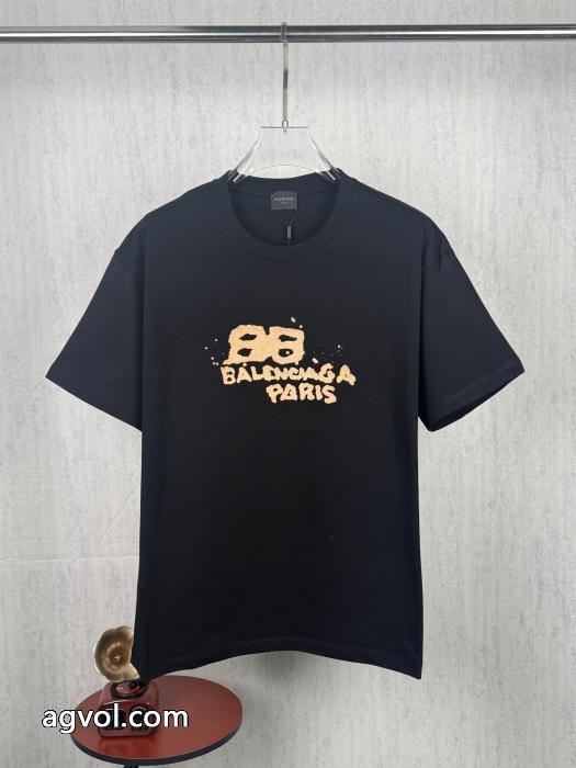雑誌掲載 国内発 きちんと感が強い 大人の魅力balenciaga半袖Tシャツコピー 品 ブランド_0_1