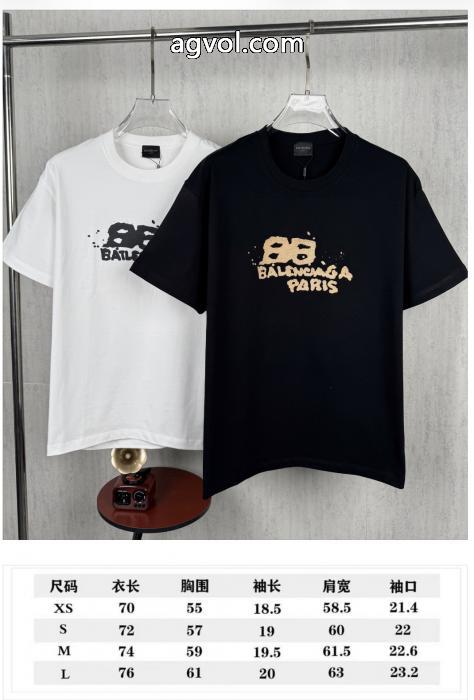 雑誌掲載 国内発 きちんと感が強い 大人の魅力balenciaga半袖Tシャツコピー 品 ブランド_0_3