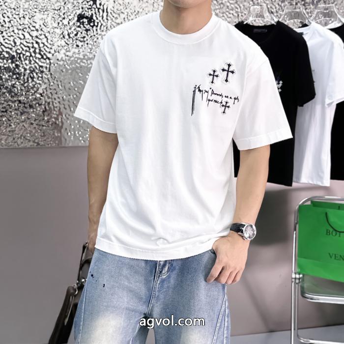 半袖Tシャツ今季爆発的な人気定番商品 雑誌掲載アイテム  今季流行りコピー ブランド 優良CHROME HEARTS_0_1