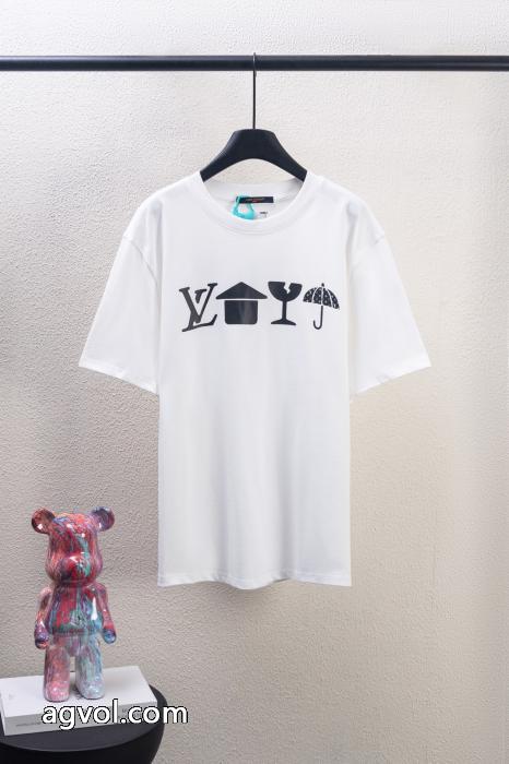 LOUIS VUITTON半袖Tシャツ定番人気 シンプル派 海外人気アイテムブランド フェイク_0_0