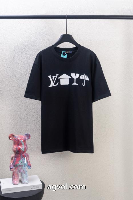 LOUIS VUITTON半袖Tシャツ定番人気 シンプル派 海外人気アイテムブランド フェイク_0_1