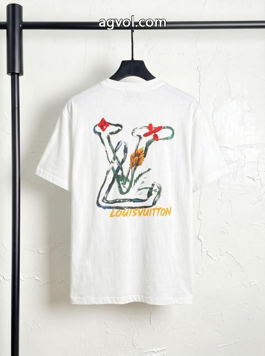 LOUIS VUITTON半袖Tシャツ韓国人気 絶対欲しい 王道コンビ激安 通販 ブランド_0_1