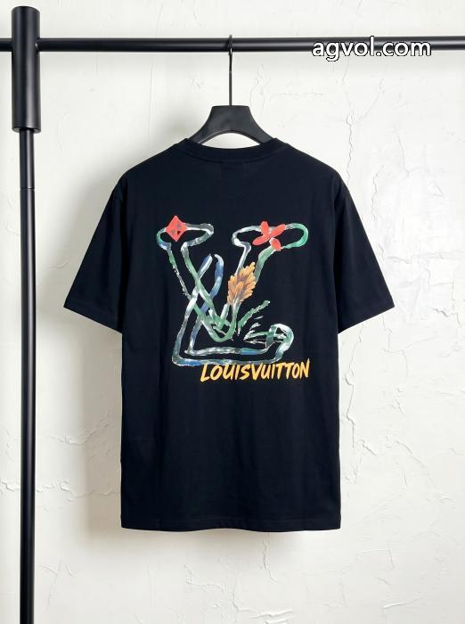 LOUIS VUITTON半袖Tシャツ韓国人気 絶対欲しい 王道コンビ激安 通販 ブランド_0_2