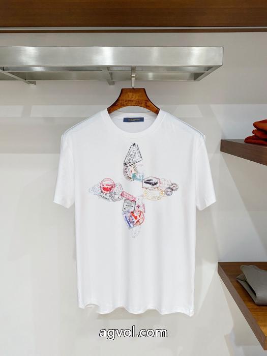 半袖Tシャツブランド 激安 爽やかに演出する サイズ感いいの 足なじみが良いLOUIS VUITTON_0_0